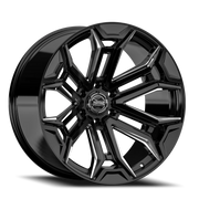 Torque Wheels TW415C Maverick 20x9 -12 6x139.7mm 78.1mm Gloss Black Premium Milling