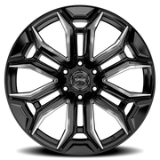 Torque Wheels TW415C Maverick 20x9 -12 6x139.7mm 78.1mm Gloss Black Premium Milling