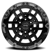 Torque Wheels TW419R Cliffhanger 18x9 +0 6x135mm 87.1mm Satin Black Gloss Black Lip