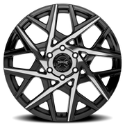 Torque Wheels TW424C Summit 20x9 -12 6x139.7mm 78.1mm Gloss Black Machined Face