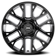Torque Wheels TW428C Slope 22x10 -18 6x135mm 87.1mm Gloss Black Premium Milling