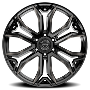 Torque Wheels TW436C Recluse 22x10 -18 6x139.7mm 78.1mm Gloss Black Milled-Dark Tint