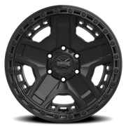 Torque Wheels TW448R Blackhawk 17x9 -12 5x127mm 71.5mm Satin Black Gloss Black Lip