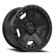 Torque Wheels TW448R Blackhawk 17x9 -12 6x139.7mm 106.1mm Satin Black Gloss Black Lip