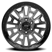 Torque Wheels TW502AF Imogene 18x8.5 +29 6x130mm 84.1mm Gloss Gunmetal Gloss Black Lip
