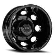 Torque Wheels TW512C Revolver Dually 16x6 -130 6x180mm 138.8mm Gloss Black Milled Spoke