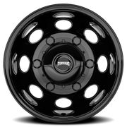 Torque Wheels TW512C Revolver Dually 16x6 -130 6x180mm 138.8mm Gloss Black Milled Spoke