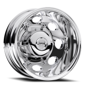 Torque Wheels TW512C Revolver Dually 16x6 -130 6x205mm 161.1mm Polished
