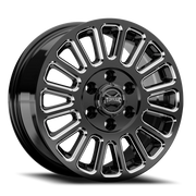 Torque Wheels TW513C Trek 16x7 +50 5x160mm 65.1mm Gloss Black Milled Spoke