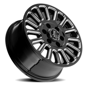 Torque Wheels TW513C Trek 16x7 +50 6x130mm 84.1mm Gloss Black Milled Spoke