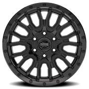 Torque Wheels TW538R Venture 17x8 +38 6x130mm 84.1mm Satin Black Gloss Black Lip