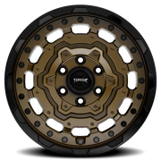 Torque Wheels TW547R Fortress 17x8 +38 6x130mm 84.1mm Satin Bronze Black Lip