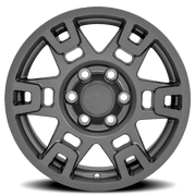 OE Wheels TY16B 17x7 +4 6x139.7mm 106.1mm Satin Graphite