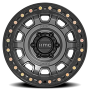 KMC Tank Beadlock 17x9 -15 5x127mm 71.5mm Anthracite