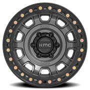 KMC Tank Beadlock 17x9 -38 6x139.7mm 108mm Anthracite