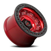 KMC Tank Beadlock 17x9 -38 6x139.7mm 108mm Candy Red
