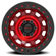 KMC Tank Beadlock 17x9 -38 8x170mm 125.1mm Candy Red