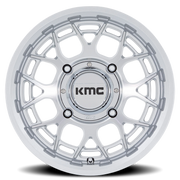 KMC Technic UTV 15x7 +38 4x137mm 96mm Gloss Silver Machined