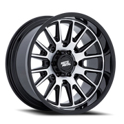 Moto Metal Tekton 20x9 +1 6x135mm 87.1mm Gloss Black Machined Face