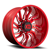 XD Series Tension 20x10 -18 5x127mm 71.5mm Candy Red Milled