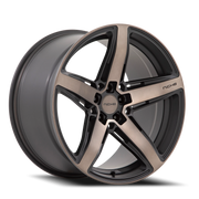 Niche Teramo 20x10.5 +20 5x114.3mm 72.56mm Matte Black Double Dark Tint