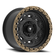 Fittipaldi Offroad Terra Series 17x9 -12 5x127mm 71.5mm Satin Black Bronze Ring