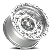 Fittipaldi Offroad Terra Series 17x9 -12 6x139.7mm 106.2mm Gloss Silver Machined