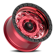 Fittipaldi Offroad Terra Series 17x9 -12 5x127mm 71.5mm Machined Red Tint Black Ring
