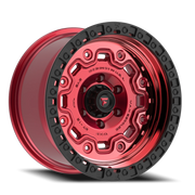 Fittipaldi Offroad Terra Series 17x9 -12 6x135mm 87.1mm Machined Red Tint Black Ring