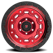 Fittipaldi Offroad Terra Series 17x9 -12 6x135mm 87.1mm Machined Red Tint Black Ring