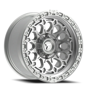 Fittipaldi Offroad Terra Series 18x9 +18 6x135mm 87.1mm Gloss Silver Machined
