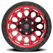 Fittipaldi Offroad Terra Series 17x9 -12 5x127mm 71.5mm Machined Red Tint Black Ring