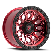 Fittipaldi Offroad Terra Series 18x9 +18 6x135mm 87.1mm Machined Red Tint Black Ring