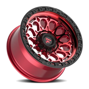 Fittipaldi Offroad Terra Series 17x9 -12 6x135mm 87.1mm Machined Red Tint Black Ring