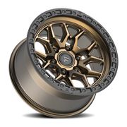 Fittipaldi Offroad Terra Series 17x9 -12 6x139.7mm 106.2mm Satin Bronze Satin Black Lip