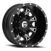 Fuel Throttle Dually 17x6.5 -129 8x165.1mm 125.1mm Black Milled
