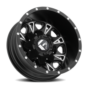 Fuel Throttle Dually 17x6.5 -129 8x210mm 154.3mm Black Milled
