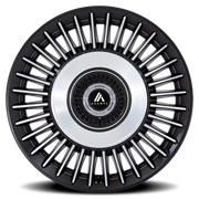 Asanti Black Label Tiara 22x10.5 +45 5x108mm 72.56mm Satin Black Bright Machined Face