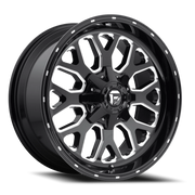 Fuel Titan 22x12 -44 5x139.7mm 110.3mm Gloss Black Milled