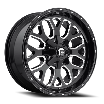 Fuel Titan 20x9 +20 6x120mm 78.1mm Gloss Black Milled