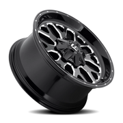 Fuel Titan 22x12 -44 5x139.7mm 110.3mm Gloss Black Milled