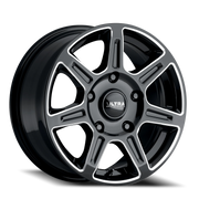 Ultra Toil 450 16x6.5 +45 5x130mm 84.1mm Gloss Black Milled