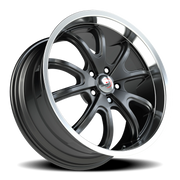 Vision 143 18x9.5 +0 5x114.3mm 83mm Gunmetal Machined Lip