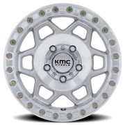 KMC Torx Beadlock UTV 15x7 +38 5x114.3mm 72.56mm Machined Silver