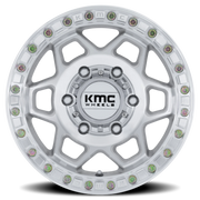 KMC Torx Beadlock UTV 15x7 +38 6x139.7mm 100.3mm Machined Silver