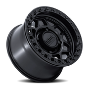 KMC Torx Beadlock UTV 15x8 +0 4x137mm 96mm Matte Black Gloss Black Ring