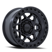 KMC Torx 17x9 -12 5x127mm 71.5mm Matte Black Gloss Black Lip