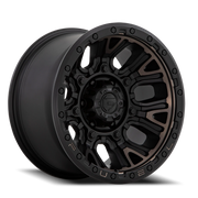 Fuel Traction 20x9 +1 8x180mm 124.2mm Matte Black Double Dark Tint