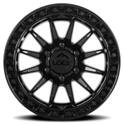 Lock Offroad Trail 17x9 +1 5x127mm 71.5mm Matte Black Gloss Black Ring