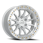Lock Offroad Trail 20x9 +20 5x127mm 71.5mm Machined Silver Clear Coat